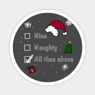 Naught or Nice List Magnet